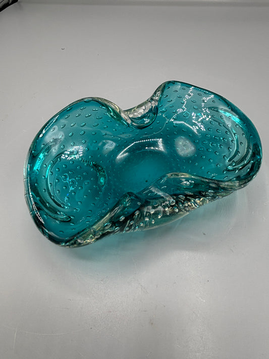Vintage Murano Aquamarine bowl