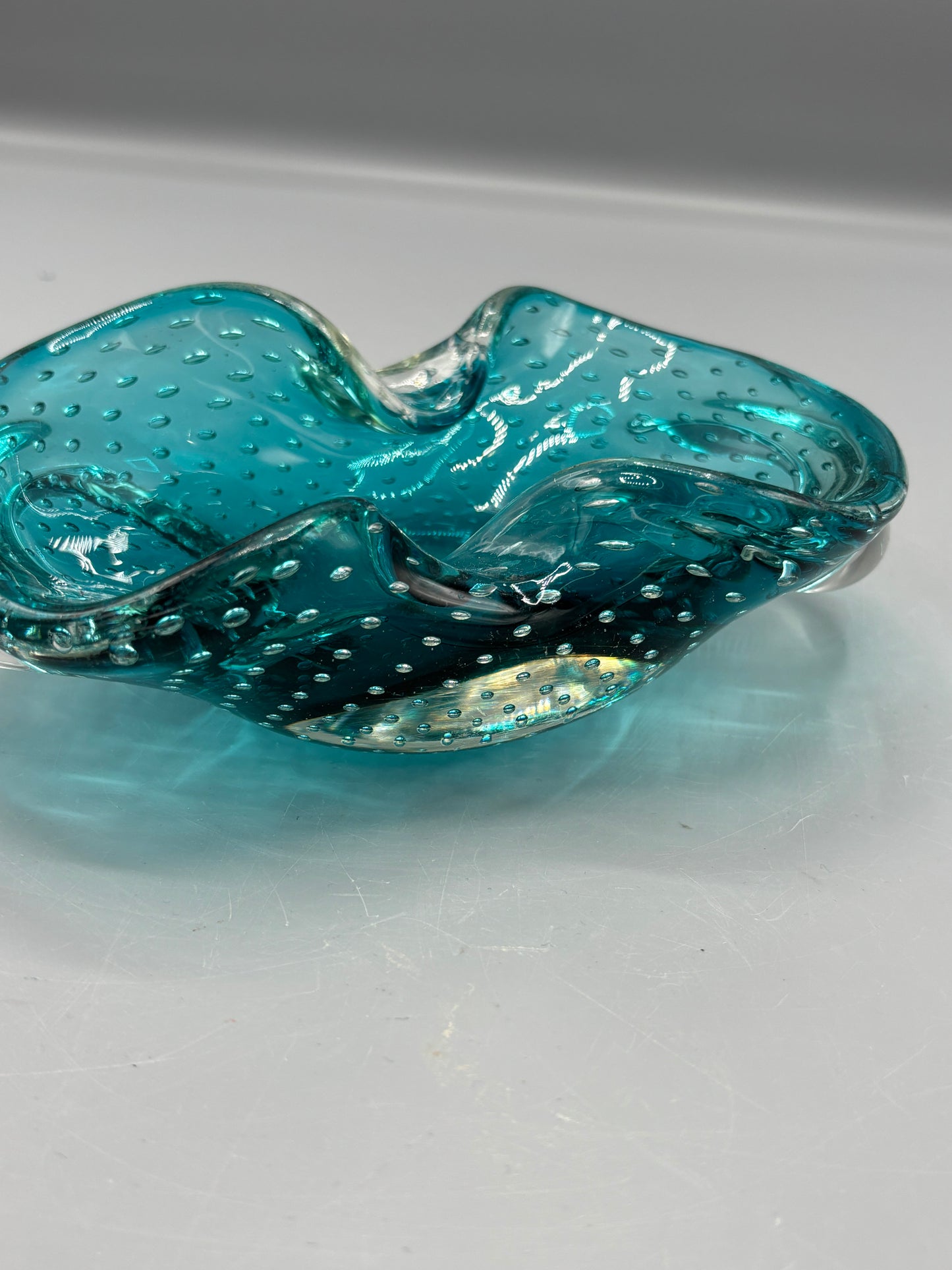 Vintage Murano Aquamarine bowl