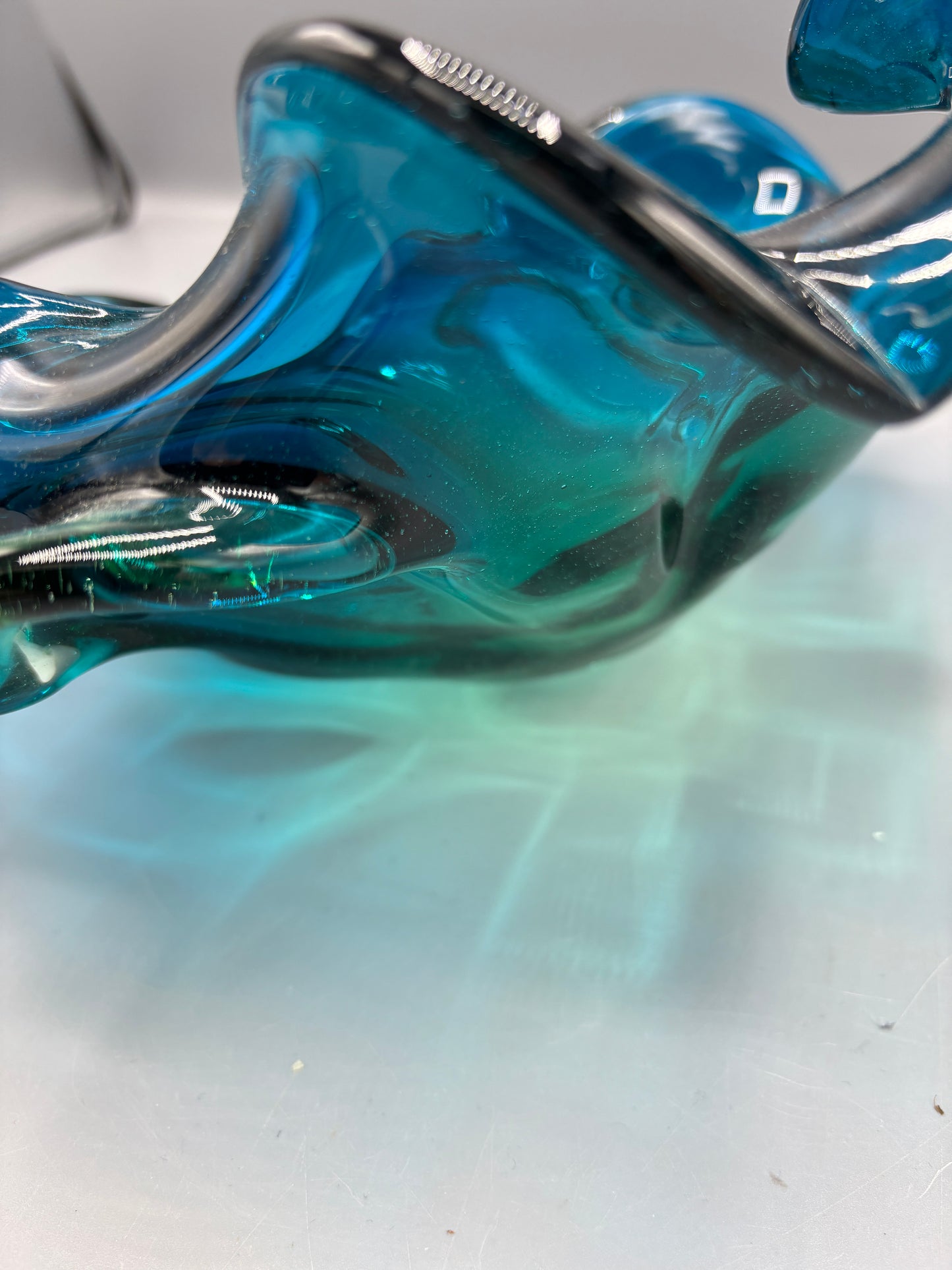 Murano Jade fluted dish