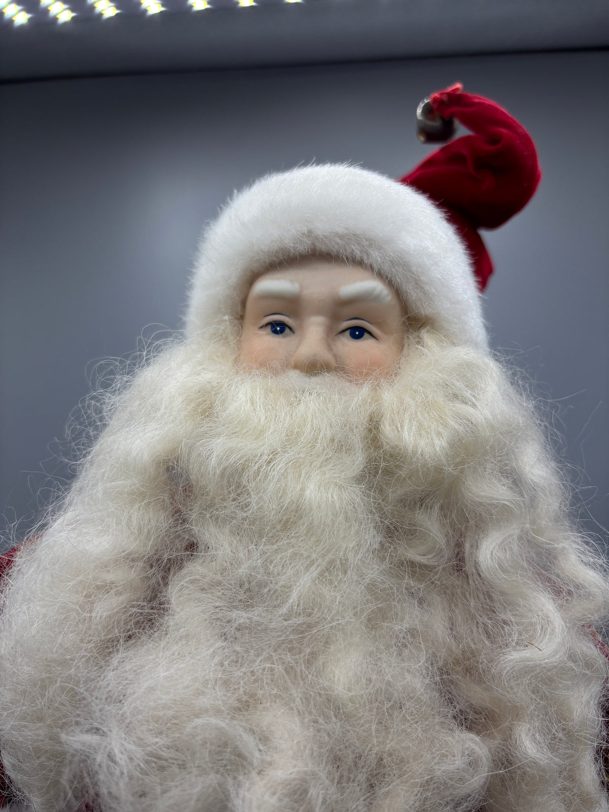 Vintage 20 santa holding gold sack