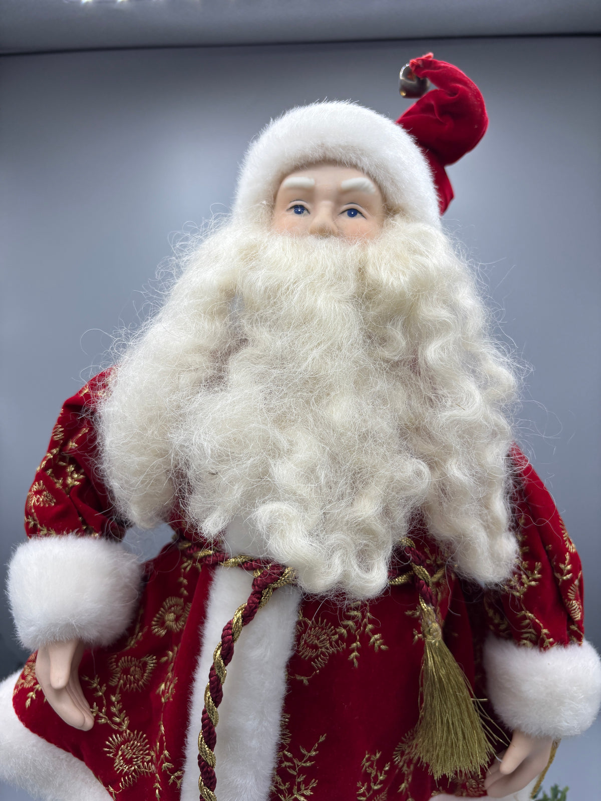 Vintage 20 santa holding gold sack