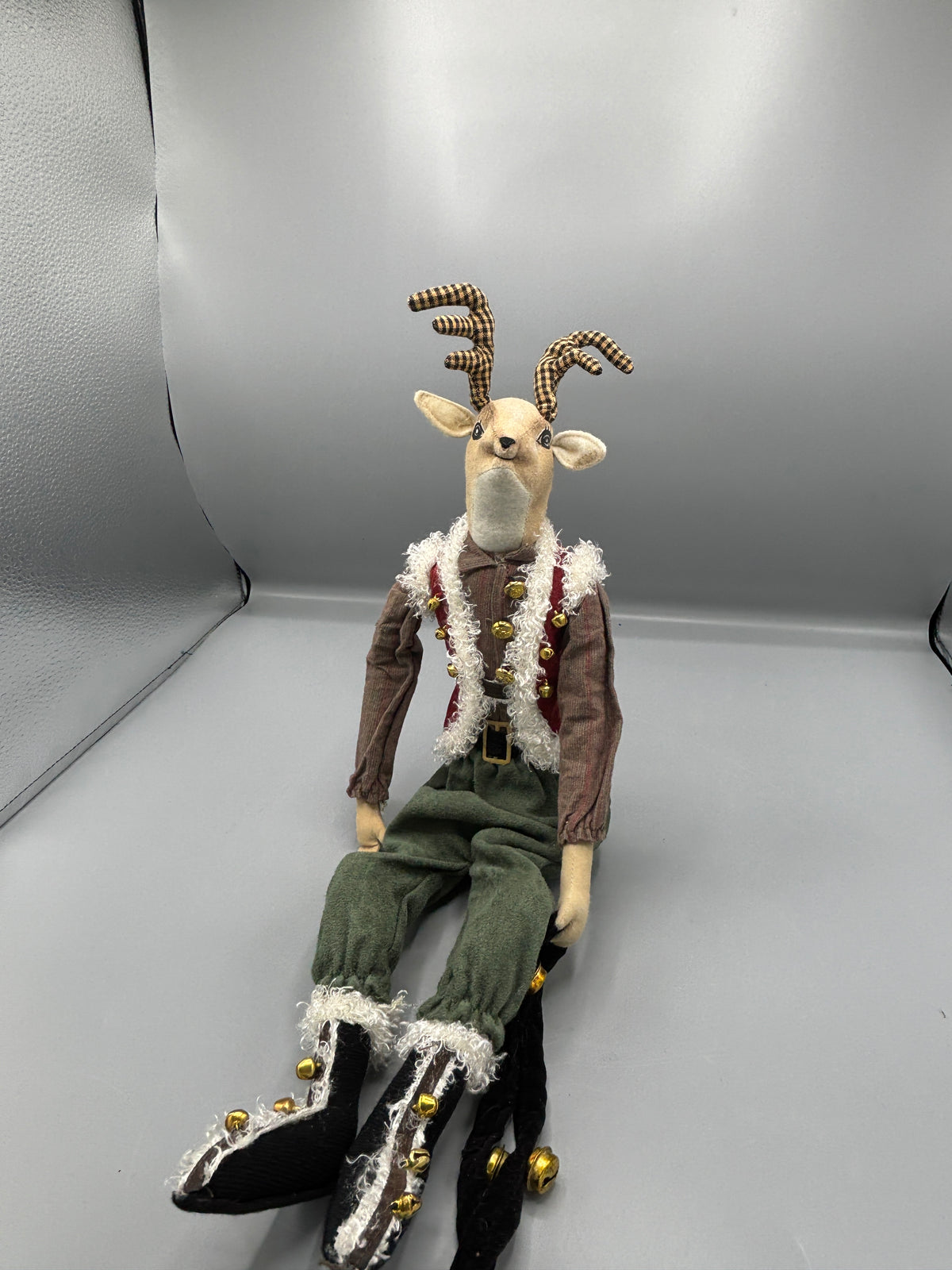 Vintage Mark Roberts Rudolph Debonair plush