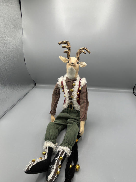 Vintage Mark Roberts Rudolph Debonair plush