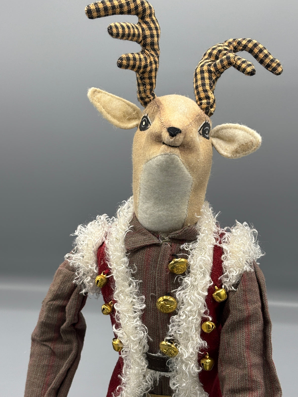 Vintage Mark Roberts Rudolph Debonair plush