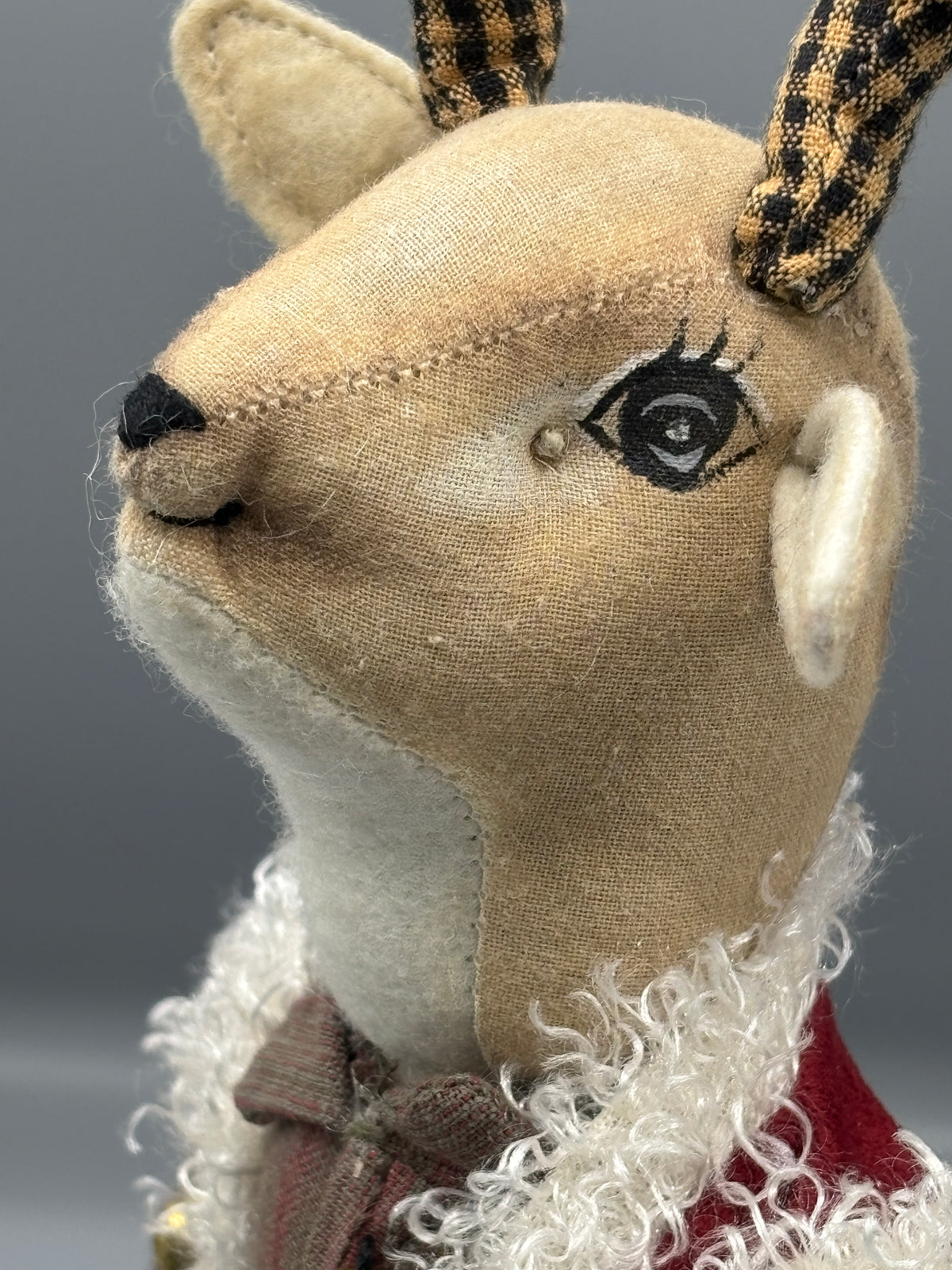 Vintage Mark Roberts Rudolph Debonair plush