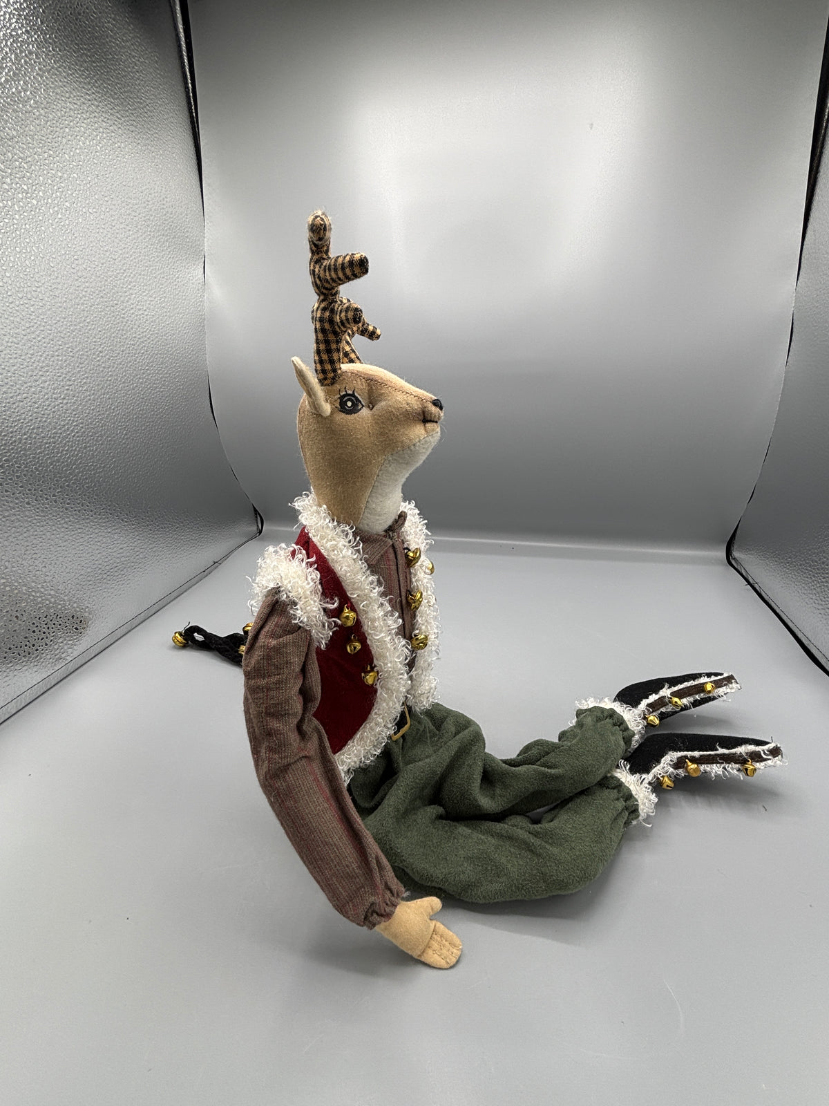Vintage Mark Roberts Rudolph Debonair plush
