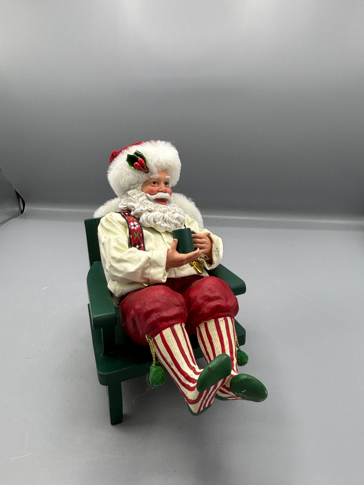 Sitting Santa holiday mug of Chocolate