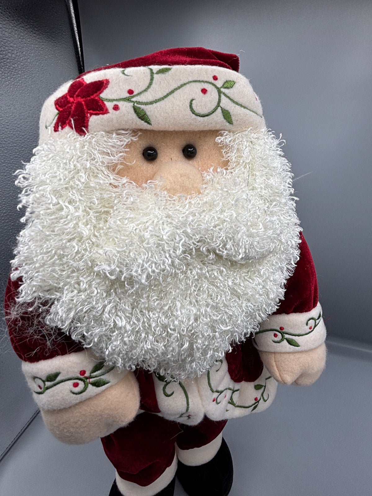 Vintage Style Plush Standing 20" Santa Claus