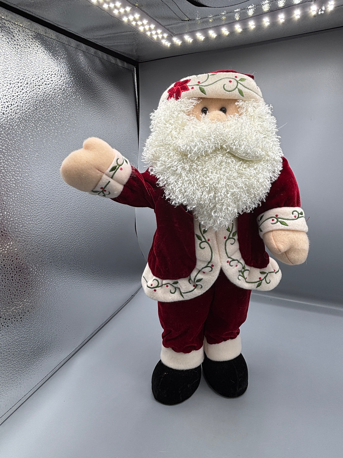 Vintage Style Plush Standing 20" Santa Claus