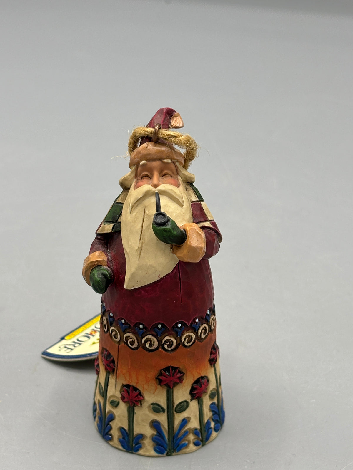 Jim shore Christmas ornament Santa smoking pipe