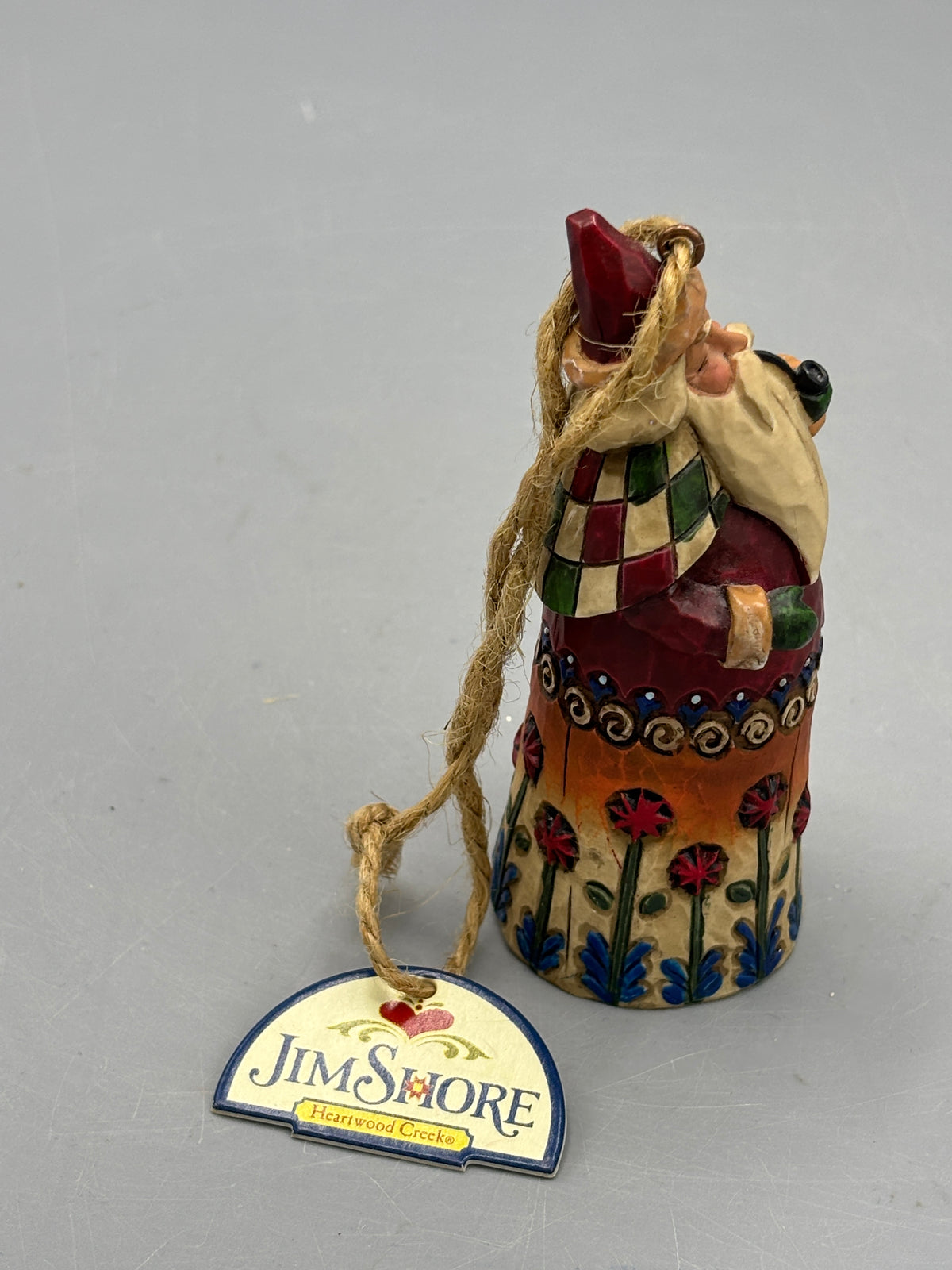 Jim shore Christmas ornament Santa smoking pipe