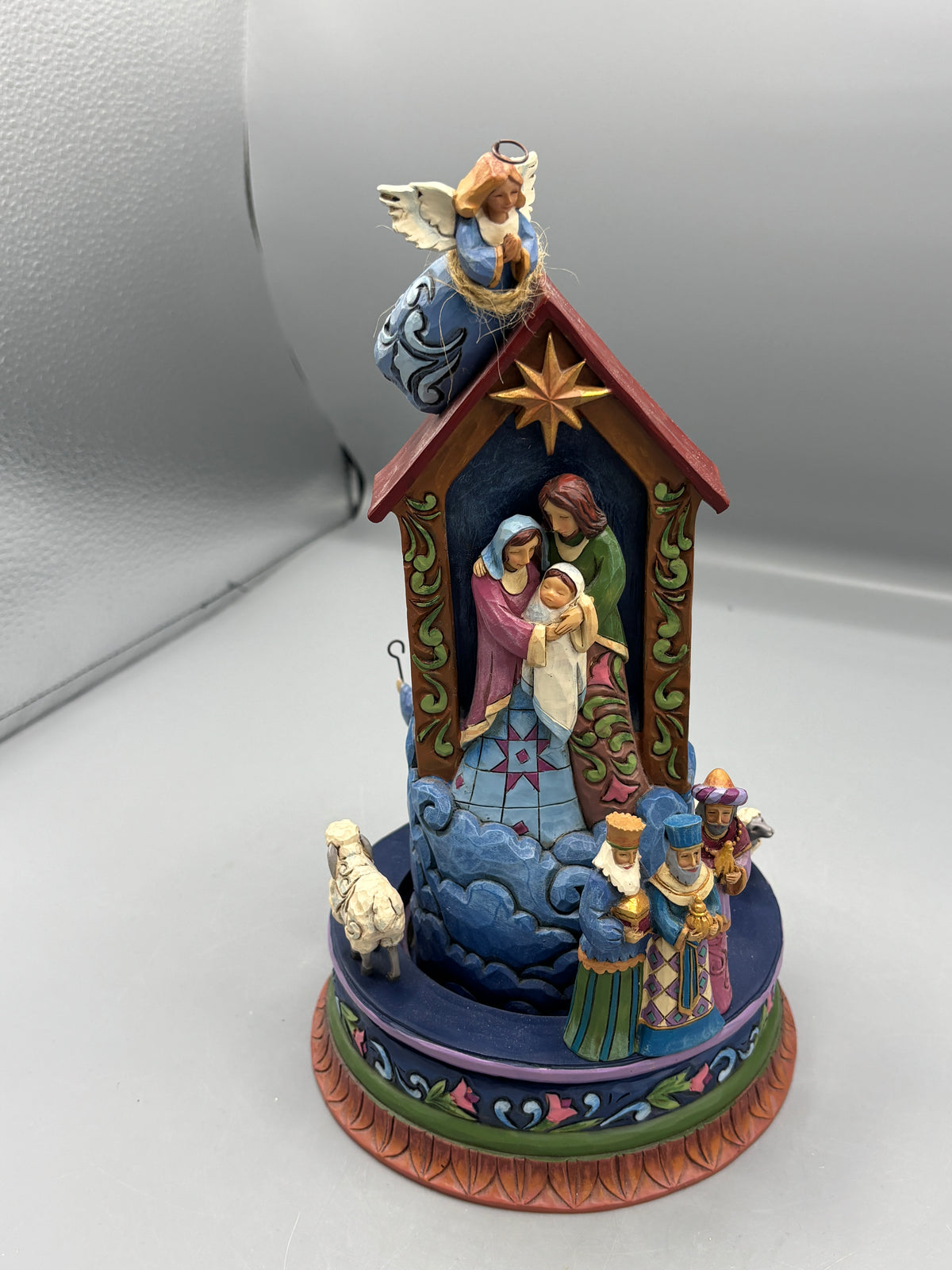 Jim Shore Revolving Nativity Messiah Savior King- 10"