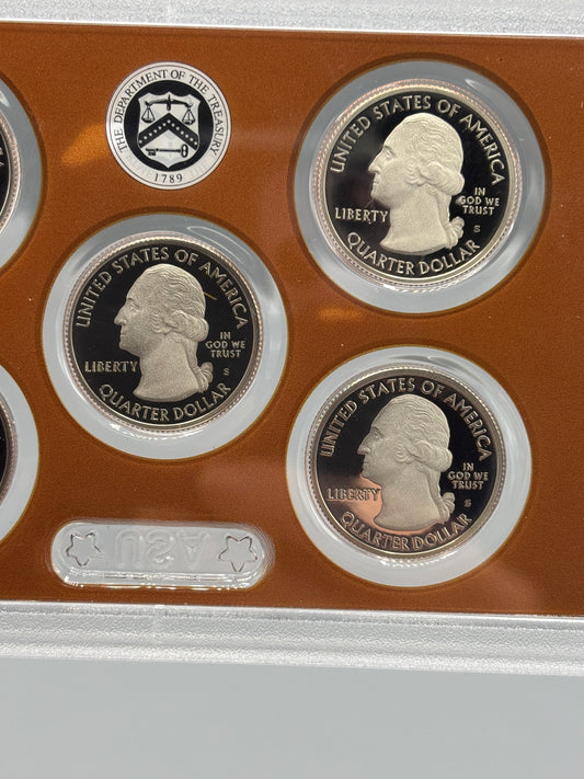 2018 US Mint America the beautiful silver Quarter proof set