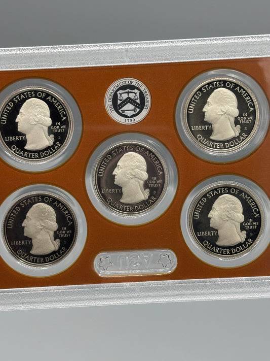 2019 Us Mint America the beautiful silver Quarter proof set