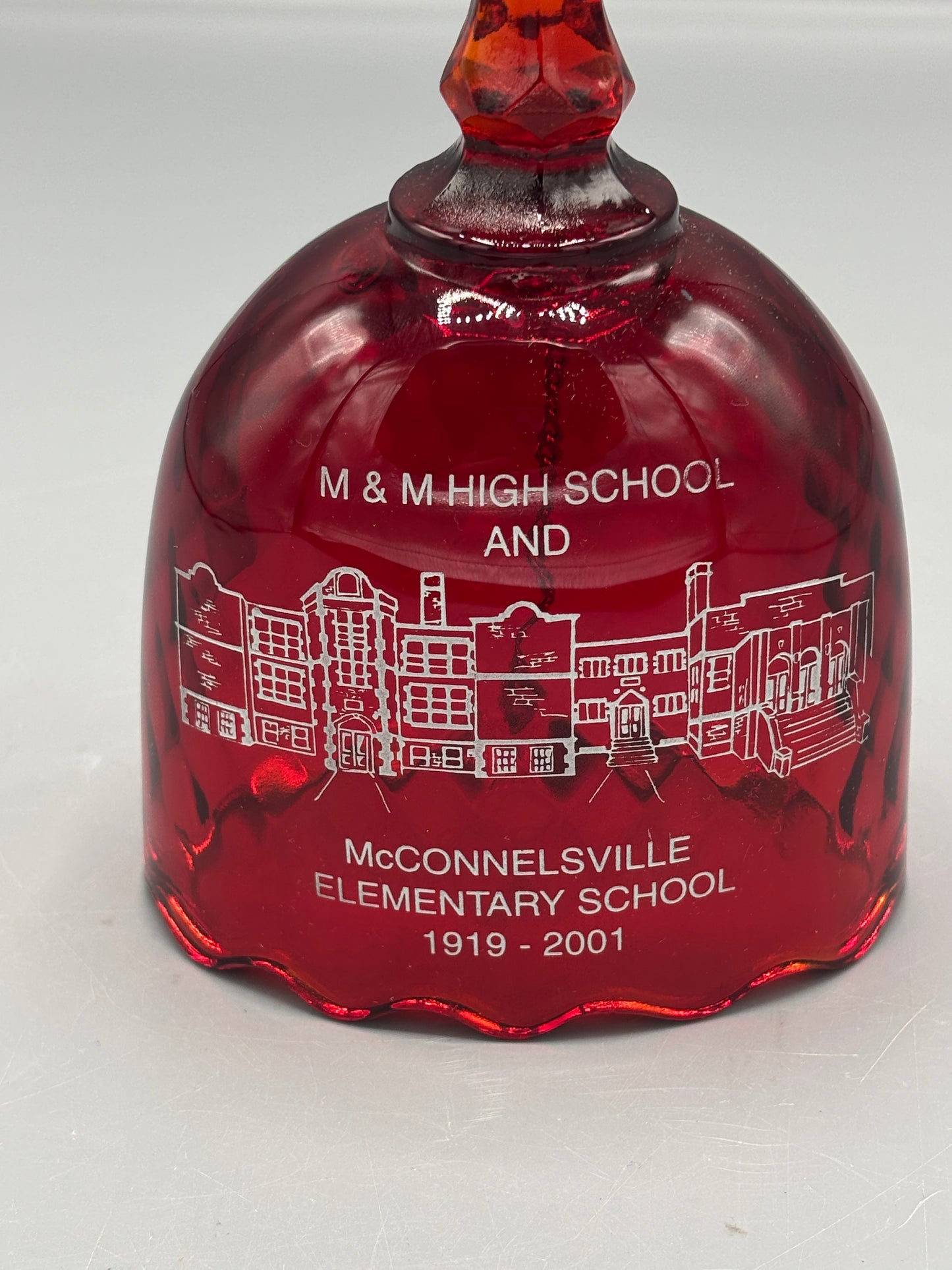 Vintage Fenton Ruby red bell
