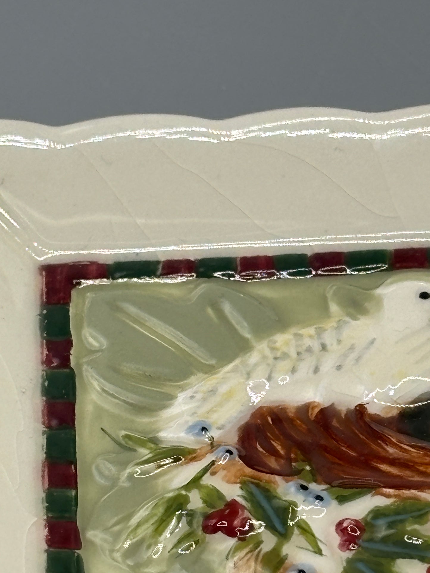 Porcelain Hope, Love, Peace, Joy plaques