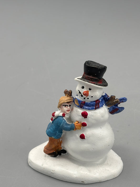 Little Boy & Snowman figure