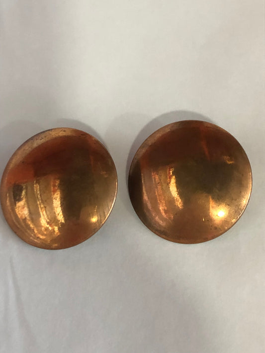 Copper circle clip ons