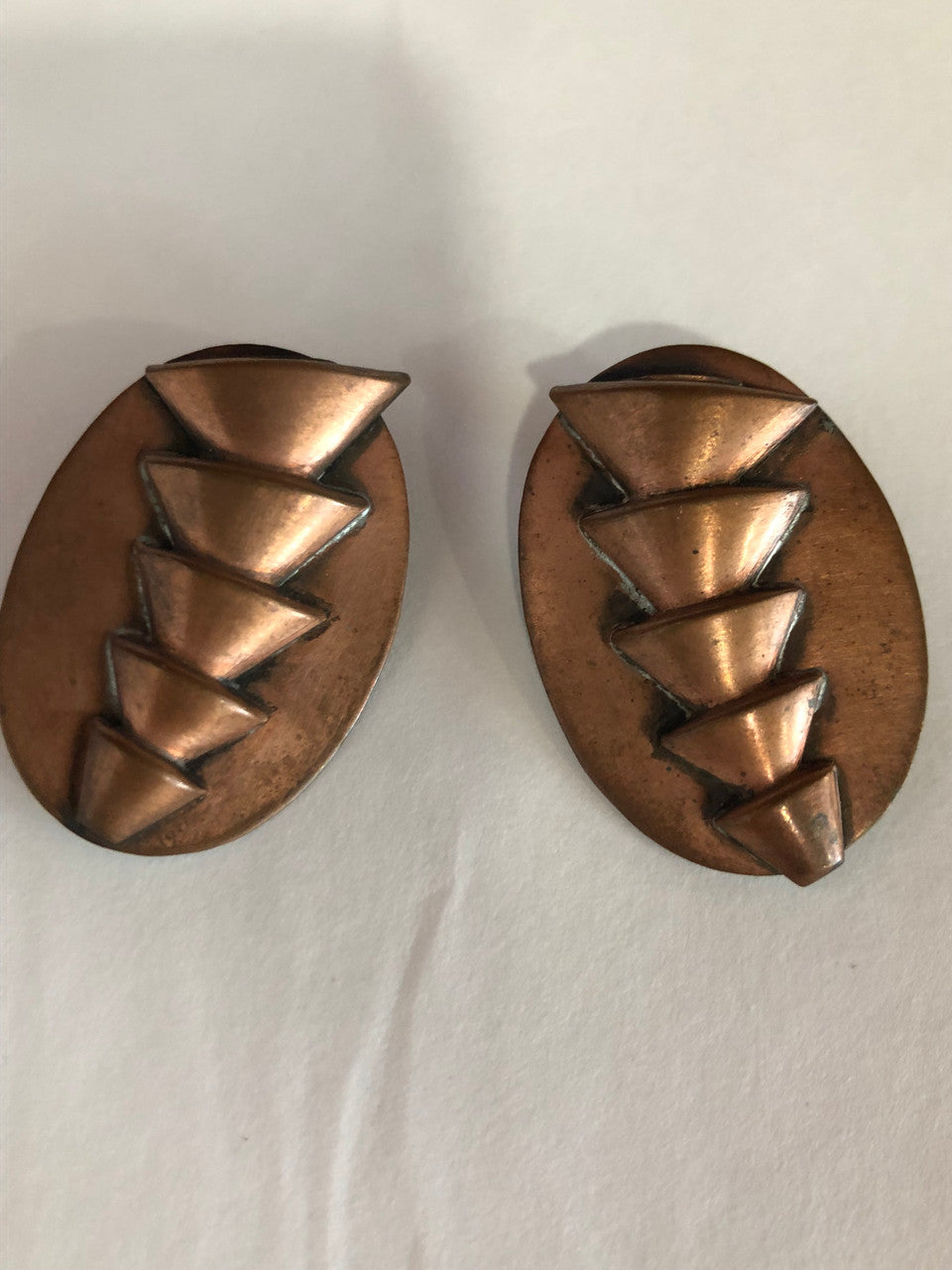 Vintage Copper Clip Ons