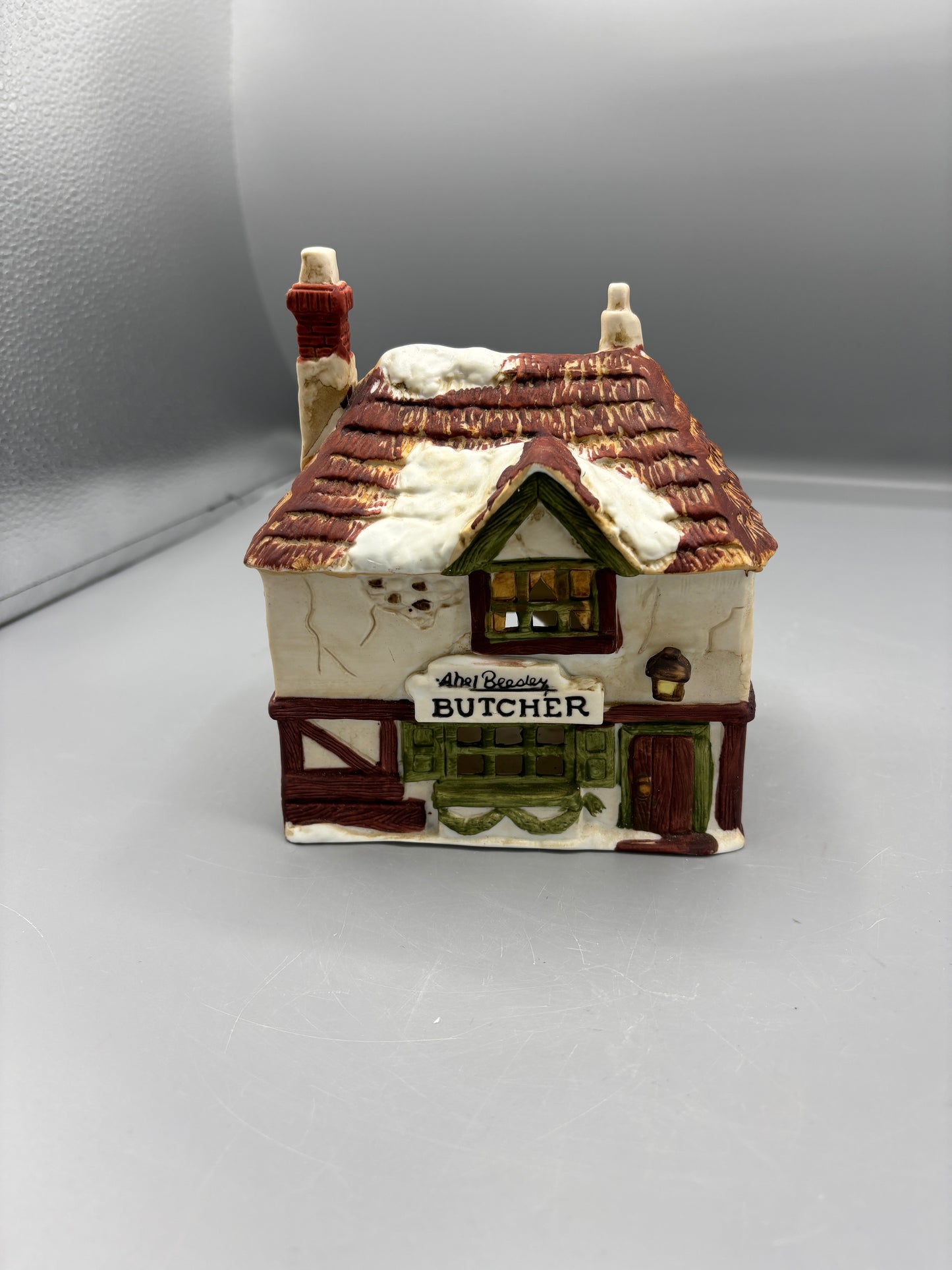 Department 56 Abel Beasley butcher shop