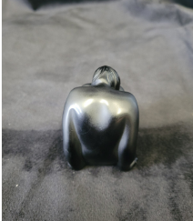 Lalique Nu Assis Noir Sitting Nude Statuette