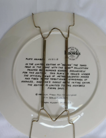 Edwin Knowles Gone With the Wind Melanie Plate