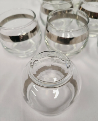 Libby Roly Poly Glasses w/ Pitcher and Stirring Spoon