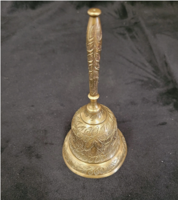 Carved Brass Alter Bell