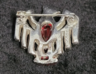 WWII Trifari RWB Eagle Lapel Pin