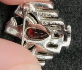 WWII Trifari RWB Eagle Lapel Pin