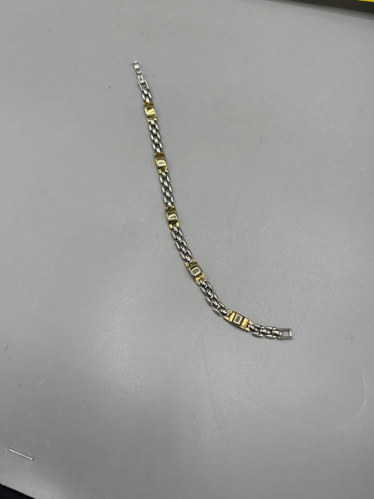 Silver & Gold tone Panther Link