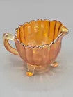 Vintage Carnival glass Creamer and Sugar Bowl Set