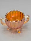 Vintage Carnival glass Creamer and Sugar Bowl Set