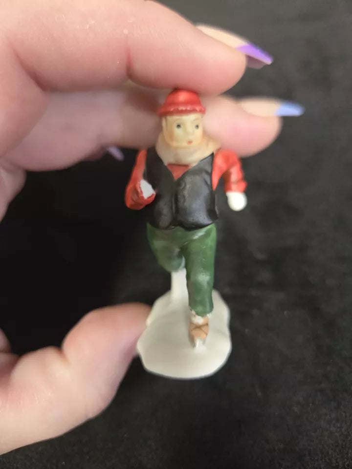 Dept 56 Heritage Village "CHILDE POND AND SKATERS" #5903-0 ~Set of 4