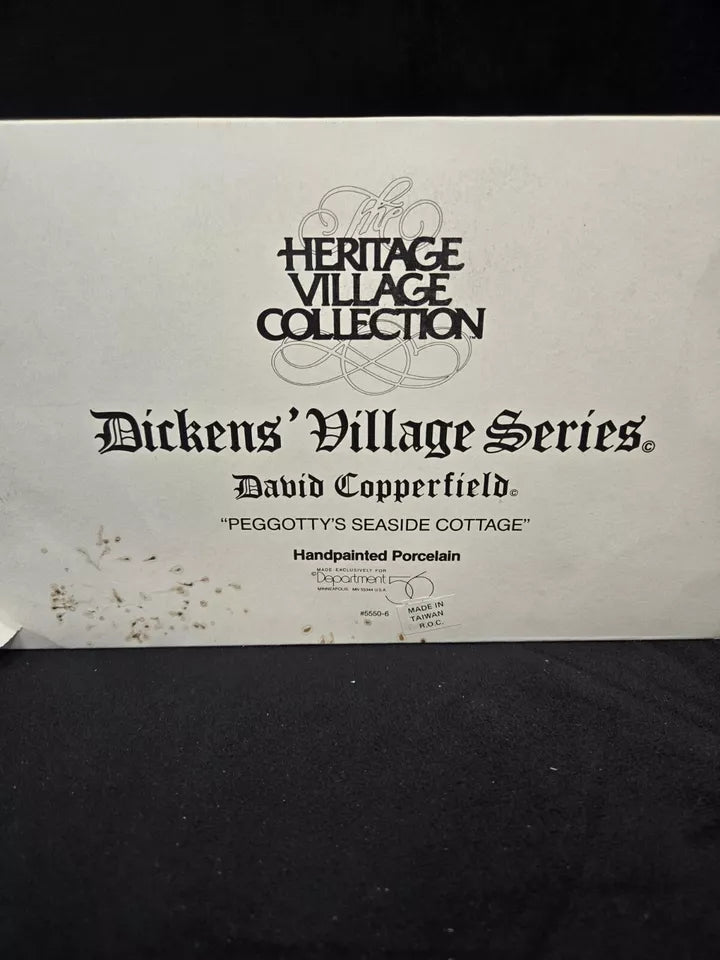 Dept. 56 Dickens' Village Series Peggotty's Seaside Cottage - White