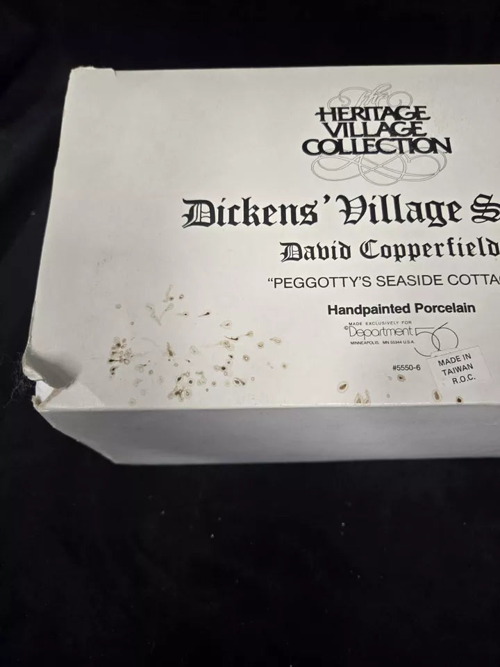 Dept. 56 Dickens' Village Series Peggotty's Seaside Cottage - White