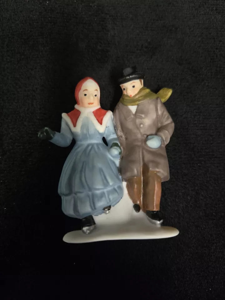 Dept 56 Heritage Village "CHILDE POND AND SKATERS" #5903-0 ~Set of 4